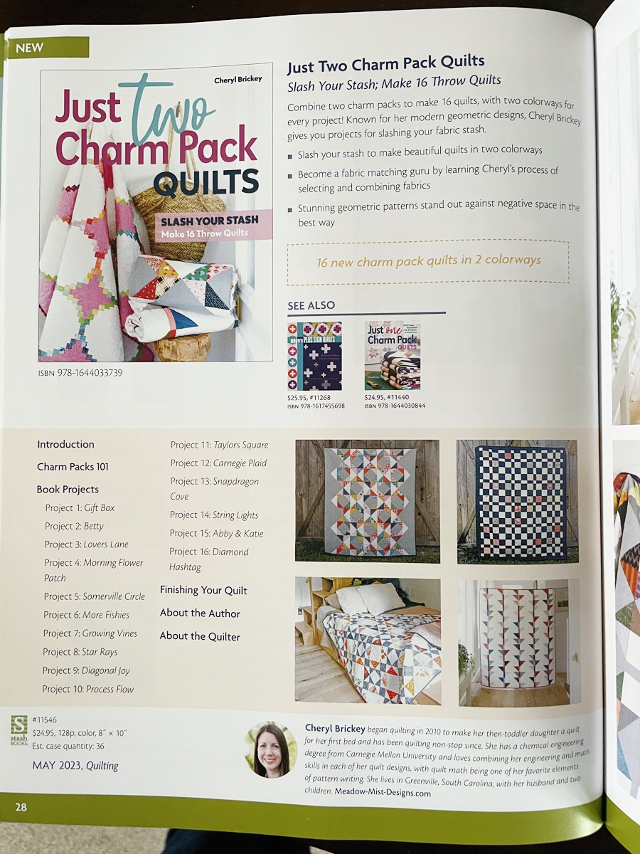 Meadow Mist Designs: Announcing the Just Two Charm Pack Quilts Book!!